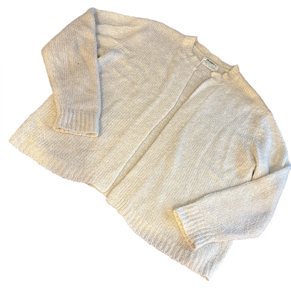Tilbury Cardigan Woman’s Size 46 Cream One Button Shabby Chic Coquette Bookish